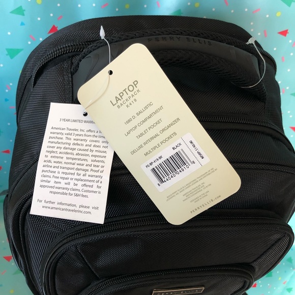 perry ellis portfolio laptop backpack